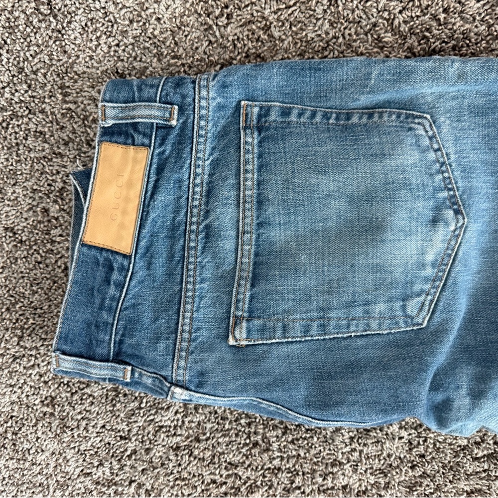 Gucci Men's Blue Straight Jeans - Picture 2 of 7